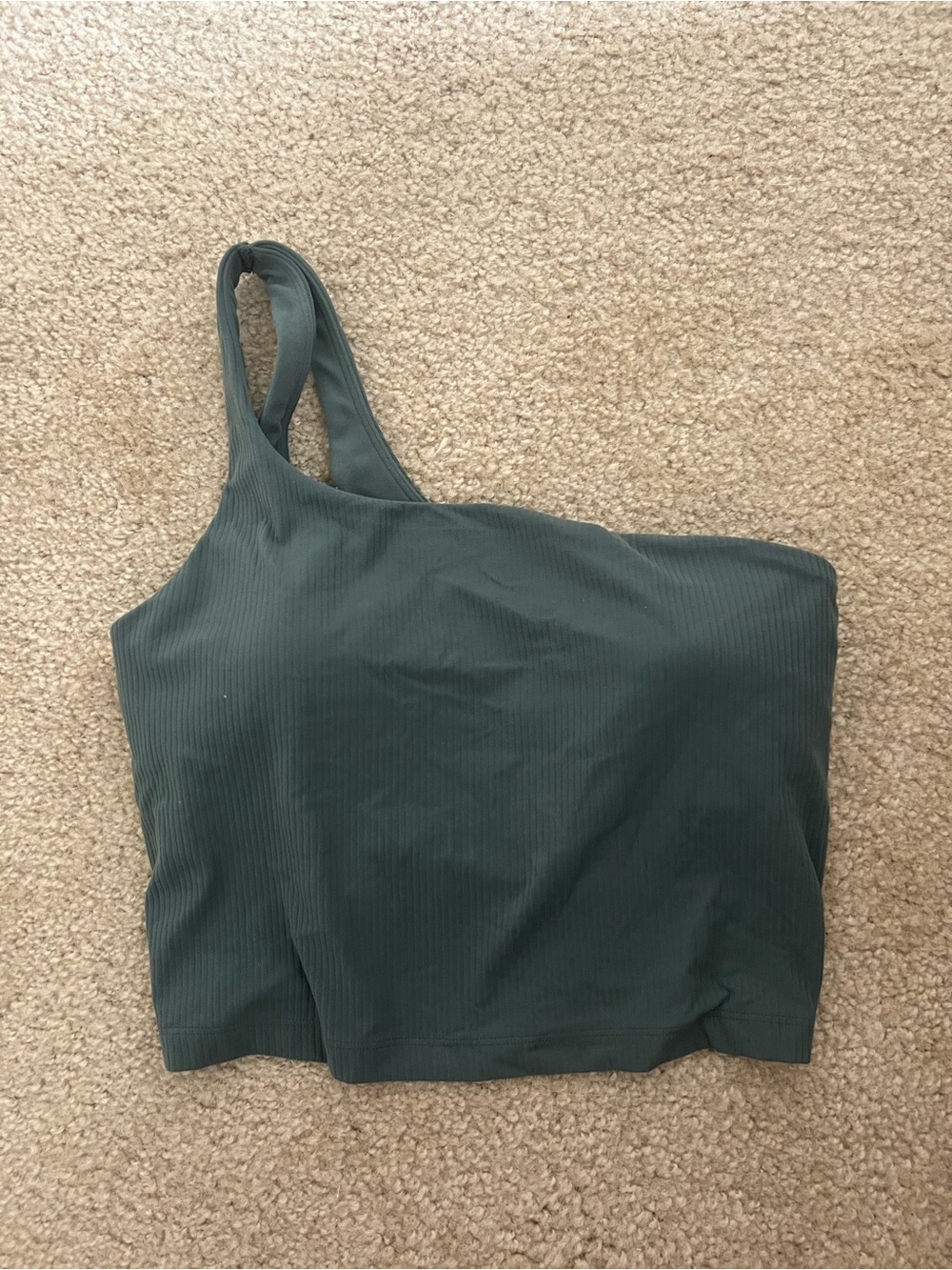 Lululemon ribbed asymmetrical top